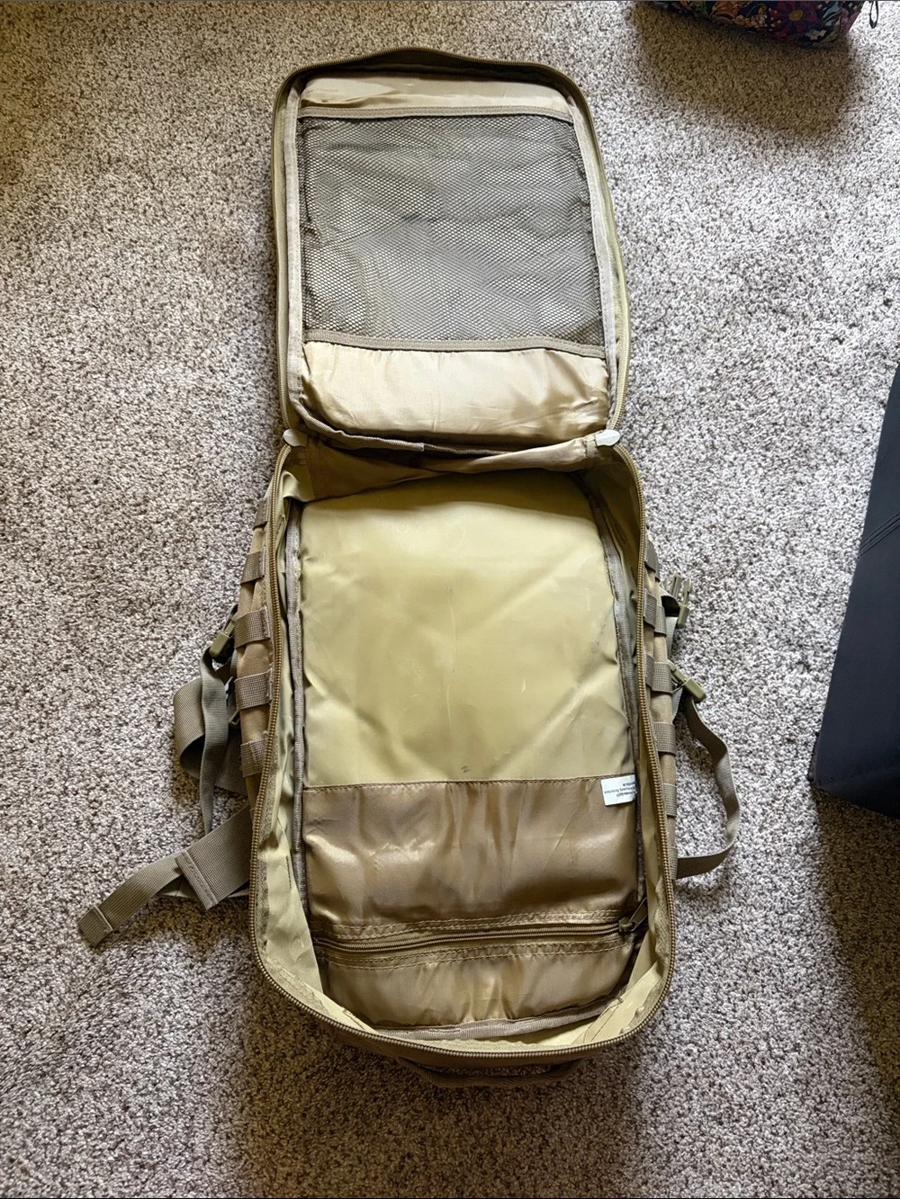 Tactical Men’s Backpack in Khaki - Durable Everyday Carry - Mil-Tec